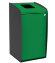 Cubo De Clasif. Selectiva Apertura Frontal Verde