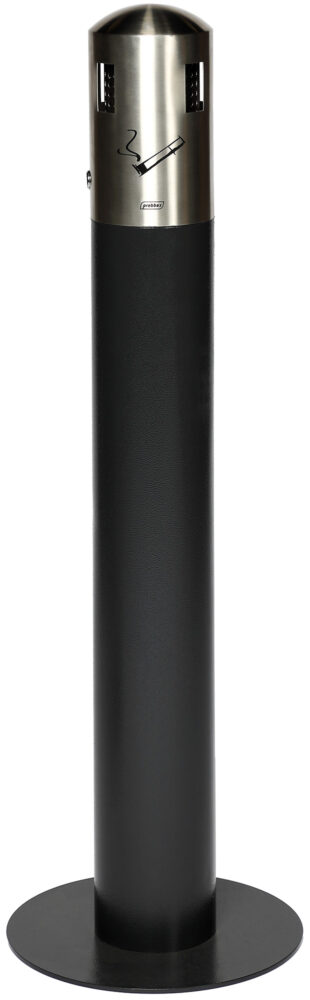 [8992417] Totem Tubular 12 Lt Gris Oscuro + Acero Inox.