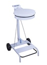 Portabolsas Redondo Movil Con Pedal Blanco