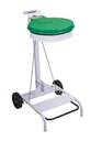 Portabolsas Redondo Movil Con Pedal Verde