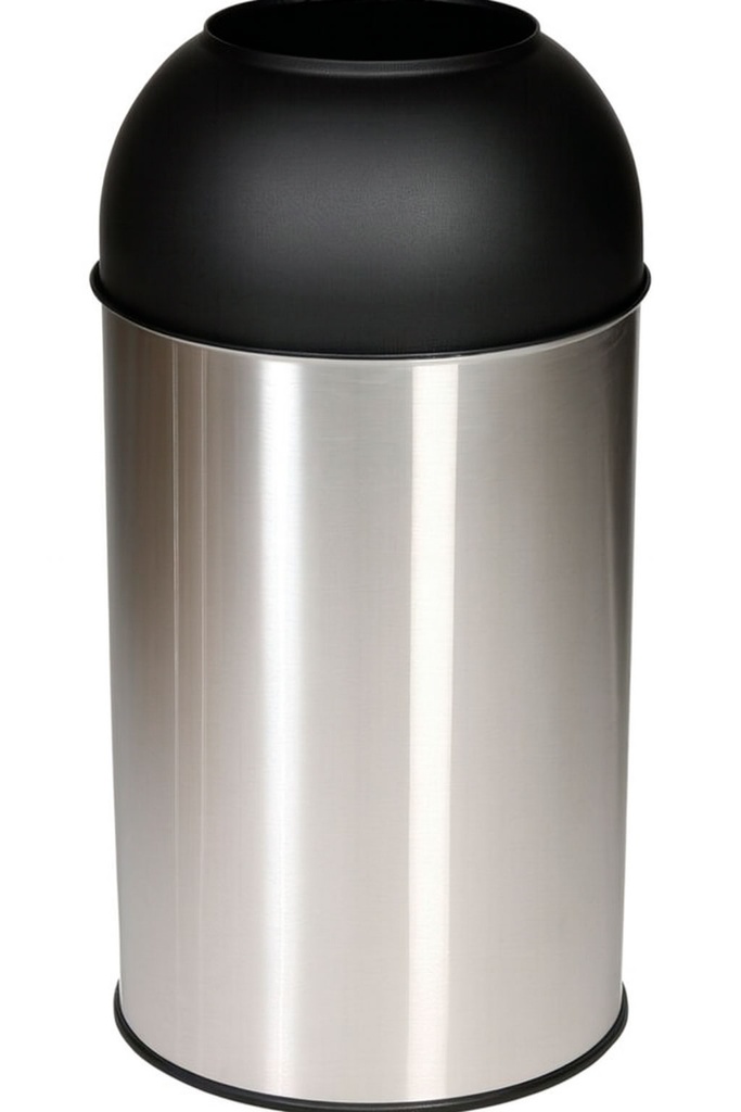 Contenedor Open Dome 40 Lt Negro Mate
