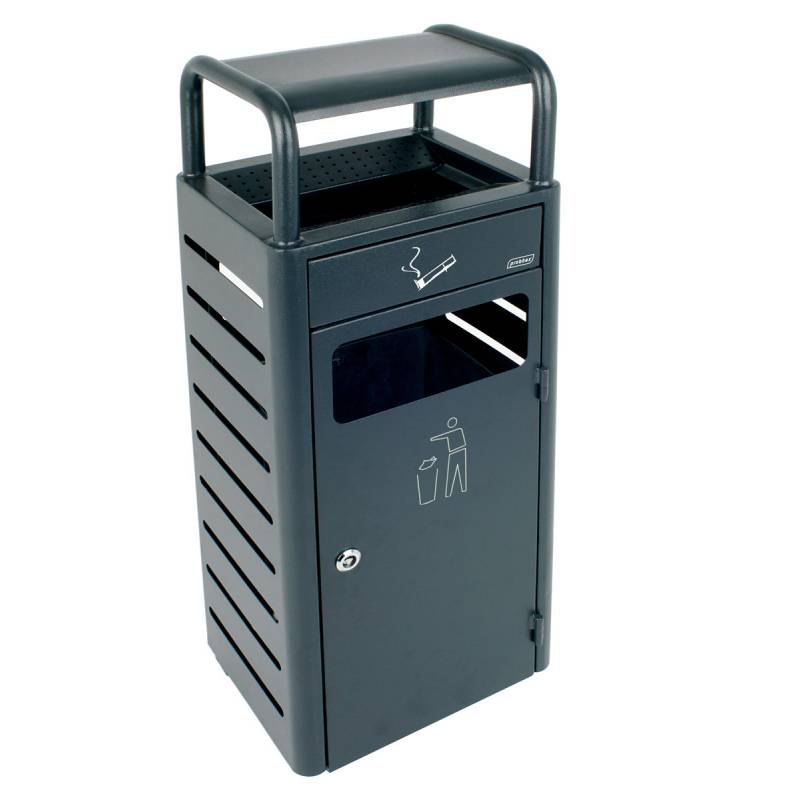 [8991008] Papelera Exterior De 20l Con Cenicero De 2,3l
