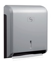 Dispensador Papel Secamanos Cleanline Toallero Plata