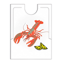 Baberos bogavante para adulto 38,3x48 cm blanco cpe (500 unid.)