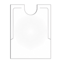Baberos para adulto 38,3x48 cm blanco cpe (500 unid.)