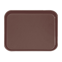 [132.22] Bandeja antideslizante rectangular 51x38 cm marrón pp (1 unid.)