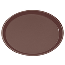 Bandeja antideslizante oval 67x55,5 cm marrón pp (1 unid.)