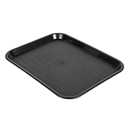 [257.60] Bandeja fast food 27,5x35,5 cm negro pp (1 unid.)