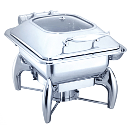 Chafing dish 4 l 45,5x32x34 cm plateado inox (1 unid.)