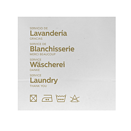 Bolsas lavado ropa 45+12x43 cm blanco kraft (250 unid.)