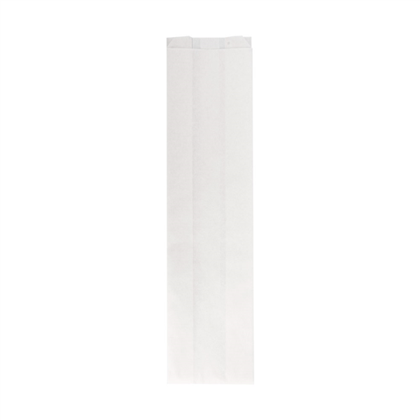 Bolsas 'grill&go' 40 gr / m2 9+5,5x35 cm blanco celulosa