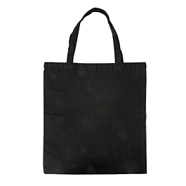 [258.58] Bolsas reutilizables 38x42 cm negro algodón (25 unid.)
