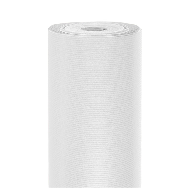 [803.59] Papel regalo 100 m 60 g / m2 70 cm blanco kraft verjurado (1 unid.)