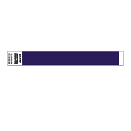Brazaletes no transferibles adhesivos 2x25,5 cm azul papel (1000 unid.)