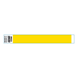 Brazaletes no transferibles adhesivos 2x25,5 cm amarillo papel (1000 unid.)