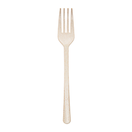 [263.75] Tenedores 'luxury' 20 cm marfil fibra de madera (10 unid.)