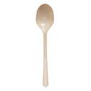 Cucharas 'luxury' 20 cm marfil fibra de madera (10 unid.)