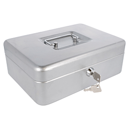 [145.47] Caja caudales 25x18x9 cm gris acero (1 unid.)