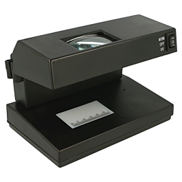[194.14] Eurodetector billetes falsos ac220-240 v 18,5x12 cm negro plástico (1 unid.)