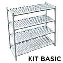 Estanteria ventilada windshelving 'arrow' 45,5x152,5x180 cm gris acero (1 unid.)