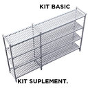Suplementario estanteria windshelving 'arrow' 61x91x180 cm gris acero (1 unid.)