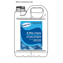 [160.12] Gel nacarado manos y cuerpo 5 l 18x13x29 cm (4 unid.)