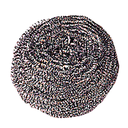 Estropajos profesionales 40 g 7 cm plateado inox (12 unid.)