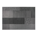 Mantelines mosaico 45x30 cm negro pvc (12 unid.)