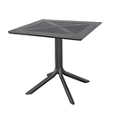 Mesa cuadrada 'supra-tek' 80x80x75 cm negro pp (1 unid.)