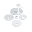 Bombeador condimentos / salsas kit 5 tapas 25 cm blanco plástico (1 unid.)