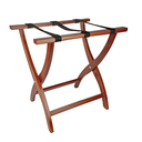Reposa maletas plegable sin respaldo 'arrow' 61x44x60 cm nogal madera (1 unid.)