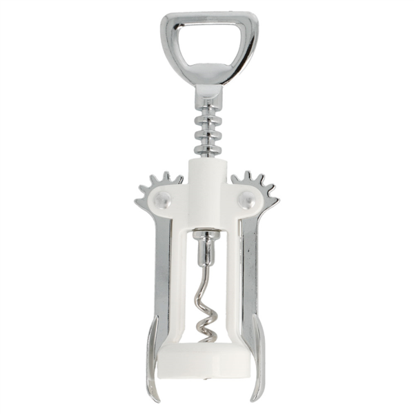 Sacacorchos tradicional plateado inox (1 unid.)