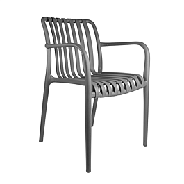 [270.45] Silla apilable 'supra-tek' 52x52x81 cm gris pp (4 unid.)
