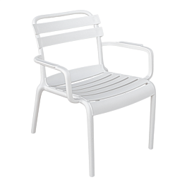 Silla apilable 'supra-tek' 55x64x75 cm blanco pp (4 unid.)
