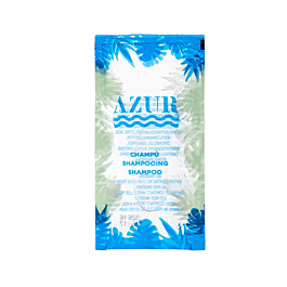 [219.59] Sobrecitos champú 'azur' 10 ml 10x5 cm transparente (1000 unid.)