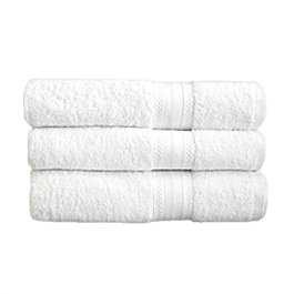 [143.20] Toallas baño 500 g / m2 70x140 cm blanco algodón (1 unid.)