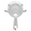 Colador coctelería 4 puntas ø 7,5 cm plateado inox (1 unid.)