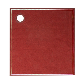 [182.45] 12 u. paños en rollo 'cubi-drap' 40x40 cm burdeos algodón (1 unid.)