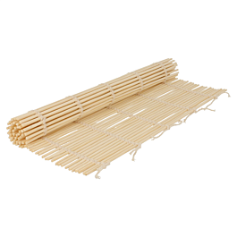 Estera para sushi 24x24 cm natural bambú (24 unid.)