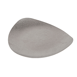 [266.56] Platos asimétricos 'artinox' ø26,6x22x2,6 cm plateado inox (10 unid.)