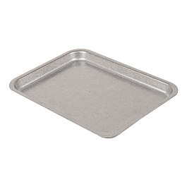 [266.59] Bandejas rectangulares 'artinox' 200 ml 19x14x1,3 cm plateado inox (10 unid.)