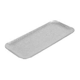 [269.00] Bandejas rectangulares 'artinox' 22x9,5x0,8 cm plateado inox (10 unid.)