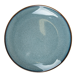 [277.04] Platos 'akala' ø21x14,5x2,7 cm azul stoneware (6 unid.)