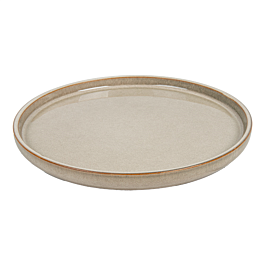 Platos 'akala' ø21x2 cm beige stoneware (6 unid.)