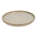 Platos 'akala' ø21x2 cm beige stoneware (6 unid.)