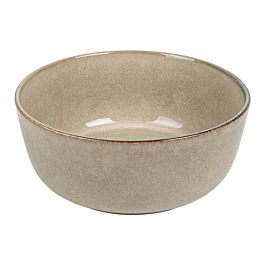 Bol 'akala' 680 ml ø15x6,2 cm beige stoneware (6 unid.)
