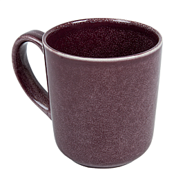 Tazas café 'akala' 390 ml ø 9x6x10 cm burdeos stoneware (6 unid.)