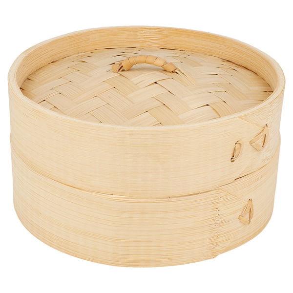 RECIPIENTES MINI DIM-SUM Ø 15x8 CM NATURAL BAMBÚ (1 UNID.)