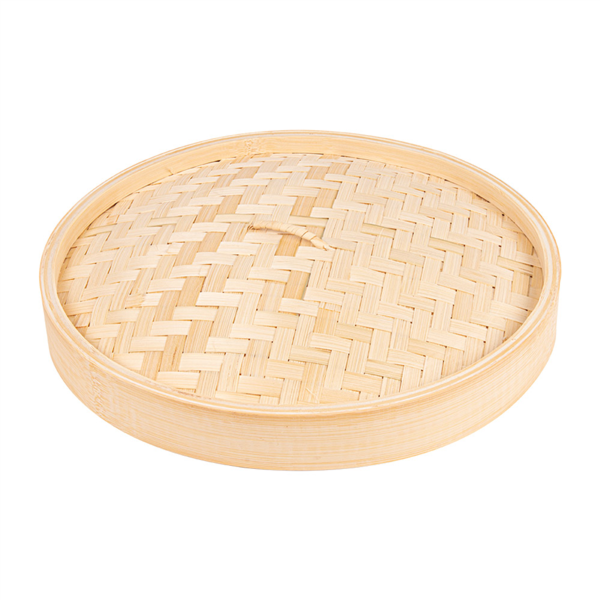 Tapas maxi dim-sum ø 30x3 cm natural bambú (4 unid.)
