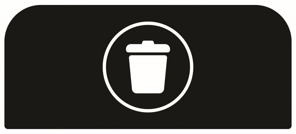 [2107627] Pegatina Contenedor Acero Configure™ para Basura Negro 57 L